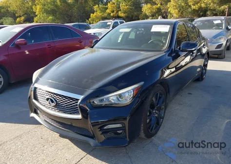 2014 Infiniti Q50 Sport из США, поврежденный, VIN JN1BV7AP5EM685677